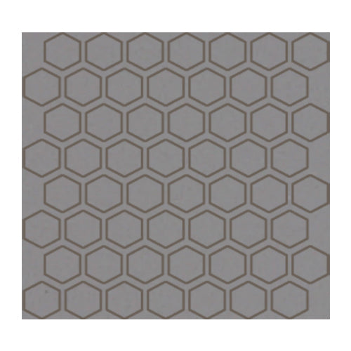 Daltile - Color Wheel Mosaic - 1.5 in. Glazed Ceramic Hexagon Mosaic - Matte Suede Gray