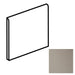 Daltile - Quarry Tile - 6 in. x 6 in. - Ceramic Floor Tile Trim - Bullnose - Matte - Arid Gray