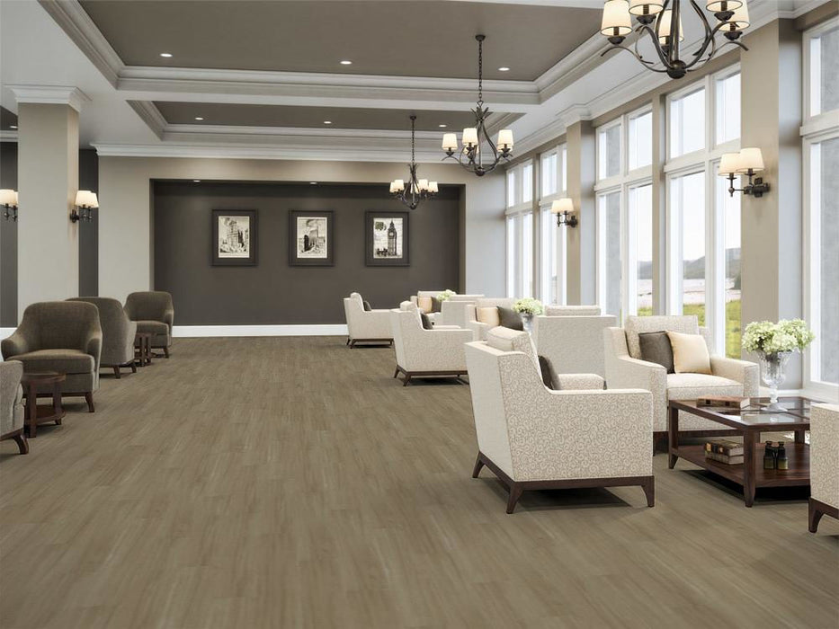 EF Contract - Wildwoods 2.5mm - Luxury Vinyl Tile - Forest Room Scene
