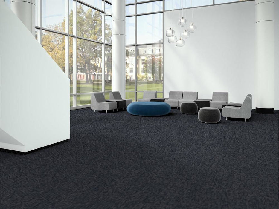 EF Contract - Polaris II - 24 in. x 24 in. - Commercial Carpet Tile - Midnight PL248 Room Scene