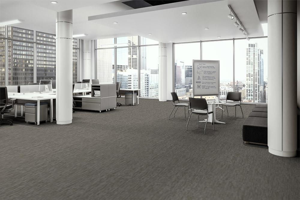 EF Contract - Polaris II - 24 in. x 24 in. - Commercial Carpet Tile - Meteor PL265 Room Scene