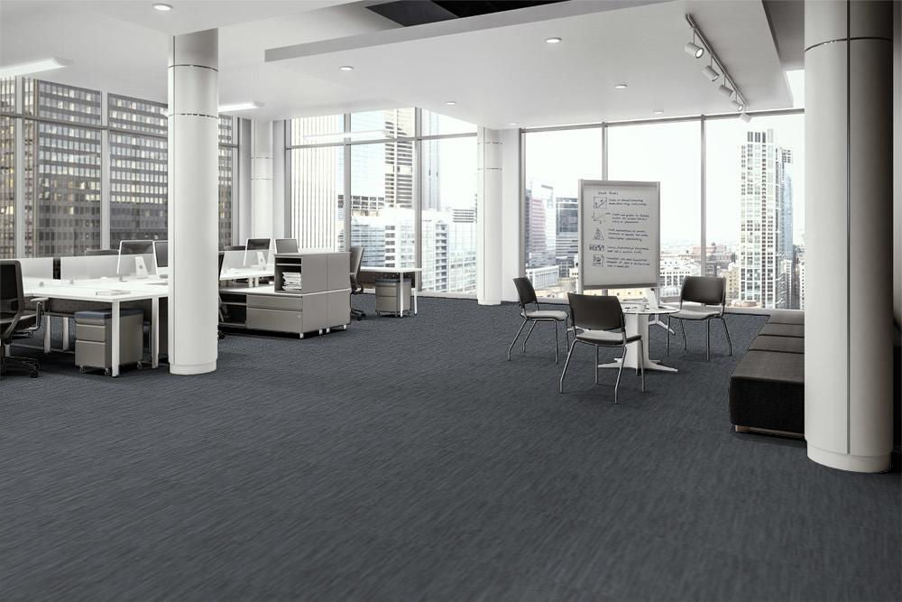 EF Contract - Polaris II - 24 in. x 24 in. - Commercial Carpet Tile - Blue Moon PL266 Room Scene