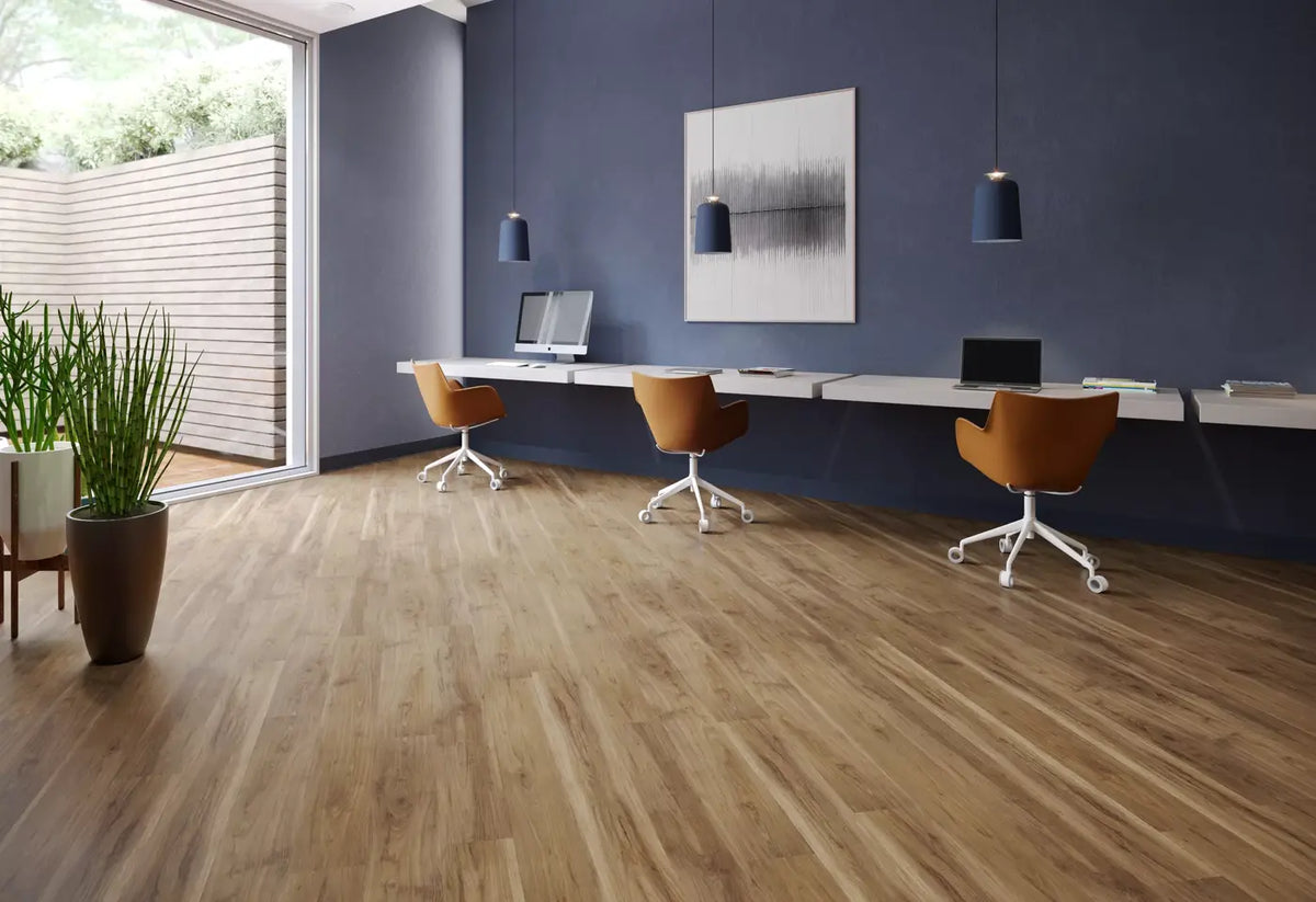Tarkett - Event+ Wood - Crafted Plank - 6&quot; x 48&quot; - Luxury Vinyl Tile - Holly Oak Installed