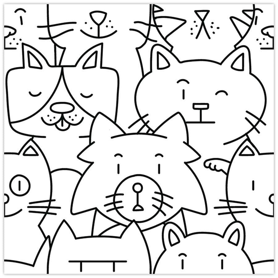 Somertile - Oh My Cat - Porcelain Floor/Wall Tile