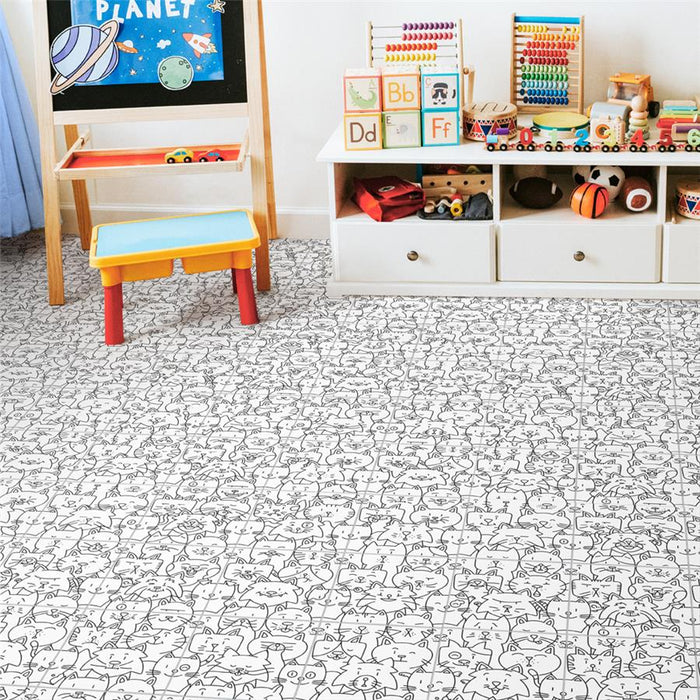 Somertile - Oh My Cat - Porcelain Floor/Wall Tile Floor Install