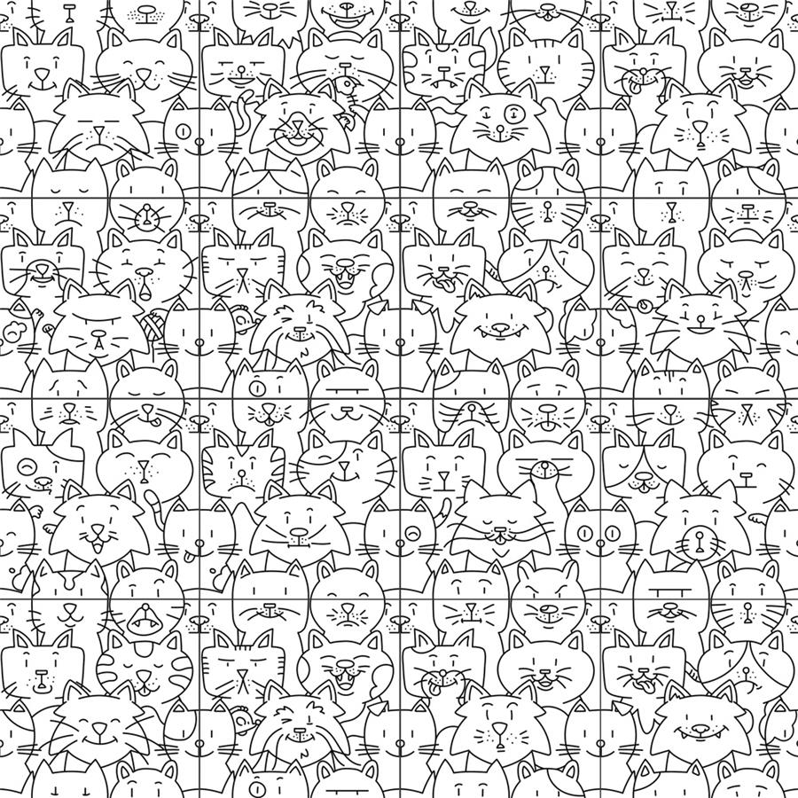 Somertile - Oh My Cat - Porcelain Floor/Wall Tile
