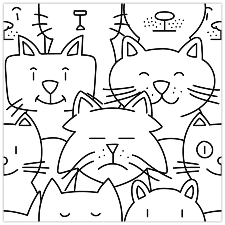 Somertile - Oh My Cat - Porcelain Floor/Wall Tile
