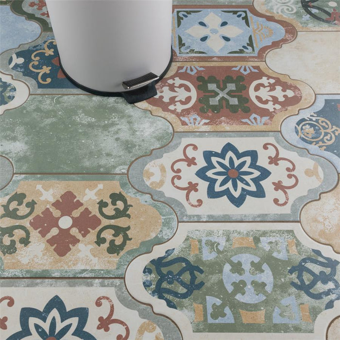 Somertile - Corinto Provenzal Colors Mix Porcelain Tile - Installed