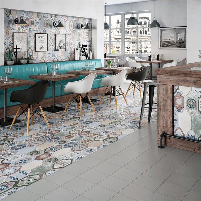 Somertile - Corinto Provenzal Colors Mix Porcelain Tile - Room Scene