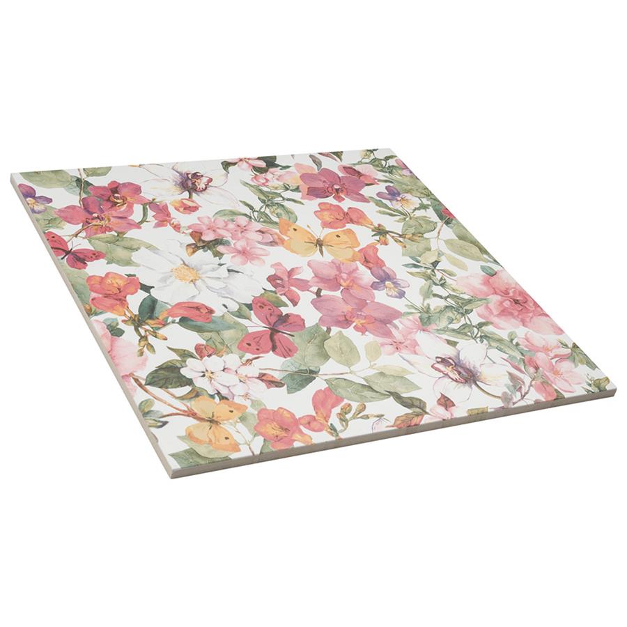 Somertile - Imagine Porcelain Tile - Floral Meadow Angled View