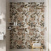 Somertile - Parete Porcelain Tile - Fiori Beige Wall Install