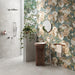 Somertile - Parete Porcelain Tile - Fiori Green Wall Install