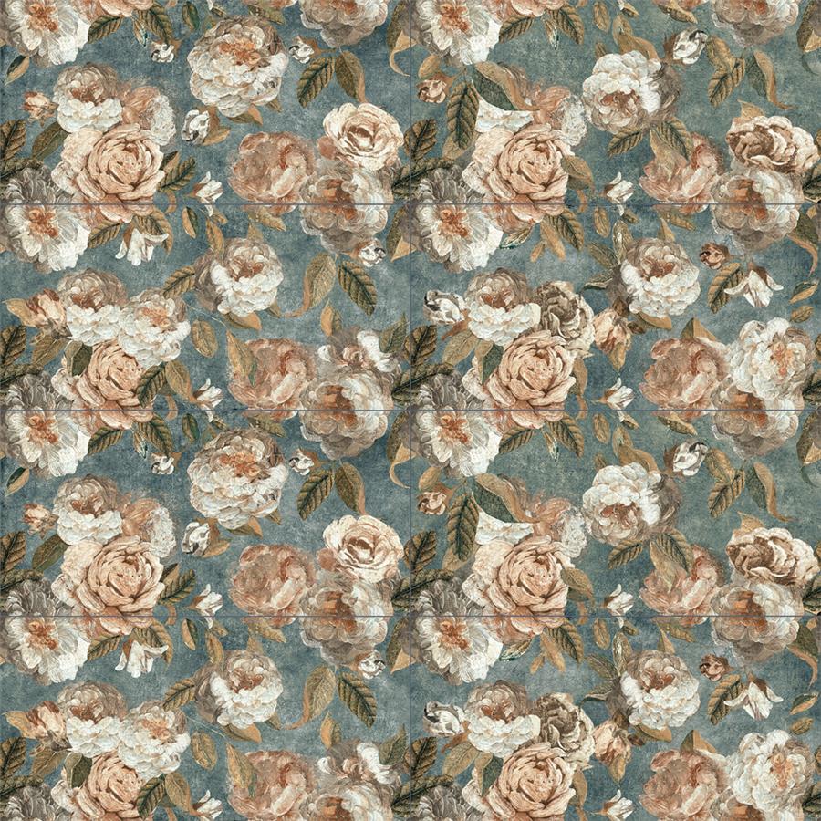Somertile - Parete Porcelain Tile - Fiori Green Variations