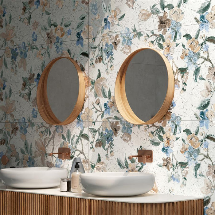 Somertile - Parete Porcelain Tile - Setoso White Installed 2