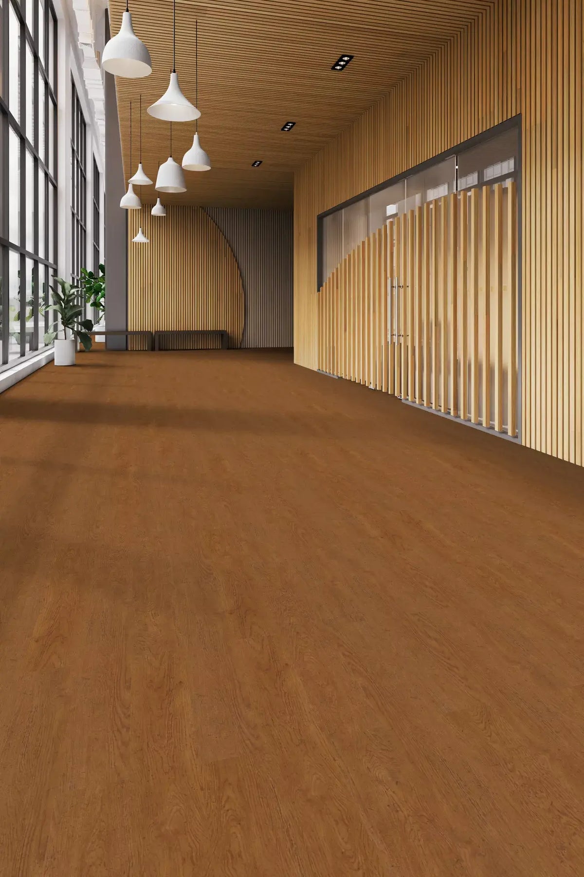 Tarkett - Event+ Wood - Heritage Plank - 6&quot; x 36&quot; - Luxury Vinyl Tile - Antique Cimarron Installed