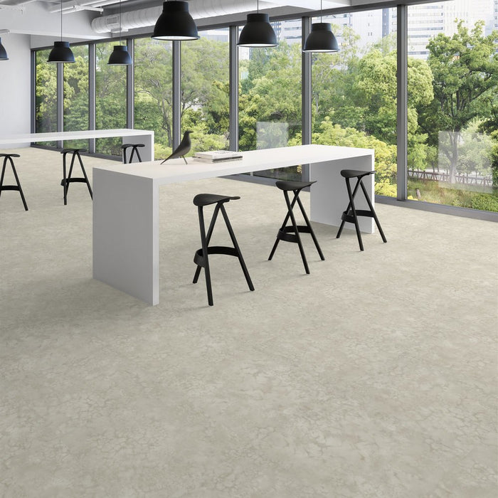 Patcraft - Set In Concrete - Dissipate - 24 in. x 24 in. Luxury Vinyl - Spring floor installation