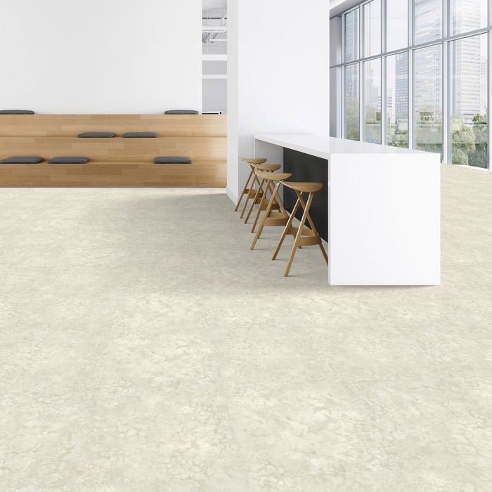 Patcraft - Set In Concrete - Dissipate - 24 in. x 24 in. Luxury Vinyl - Spring floor installation