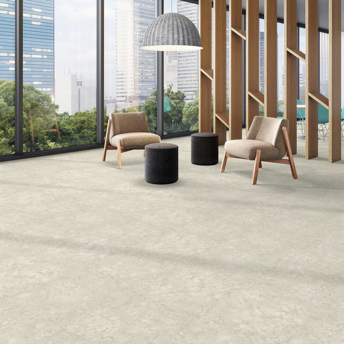 Patcraft - Set In Concrete - Dissipate - 24 in. x 24 in. Luxury Vinyl - Spring floor installation