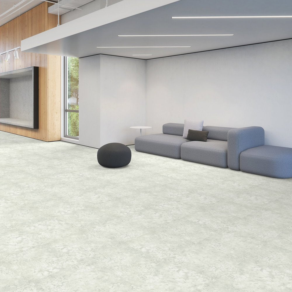 Patcraft - Set In Concrete - Dissipate - 24 in. x 24 in. Luxury Vinyl - Saltwater floor installation