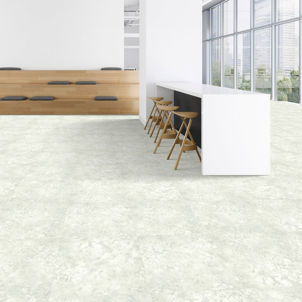 Patcraft - Set In Concrete - Dissipate - 24 in. x 24 in. Luxury Vinyl - Saltwater floor installation