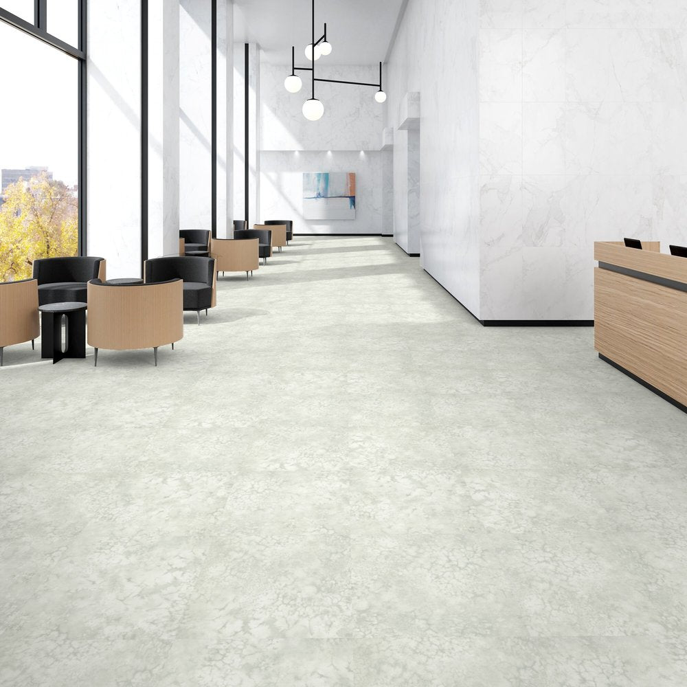 Patcraft - Set In Concrete - Dissipate - 24 in. x 24 in. Luxury Vinyl - Saltwater floor installation