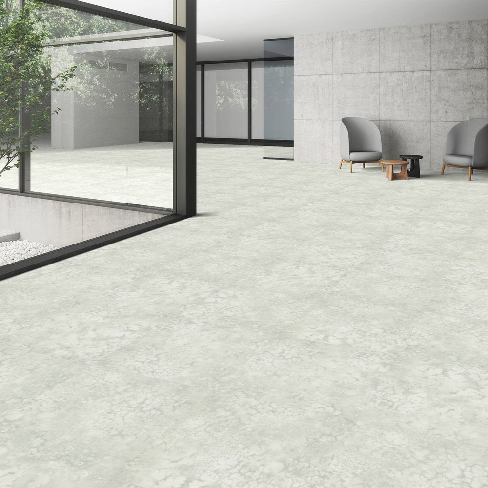 Patcraft - Set In Concrete - Dissipate - 24 in. x 24 in. Luxury Vinyl - Saltwater floor installation