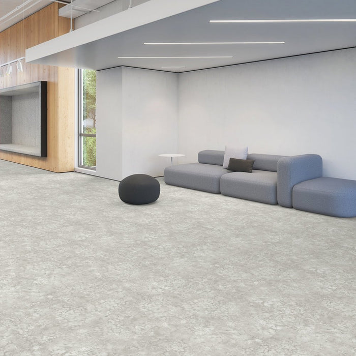 Patcraft - Set In Concrete - Dissipate - 24 in. x 24 in. Luxury Vinyl - Marsh floor installation