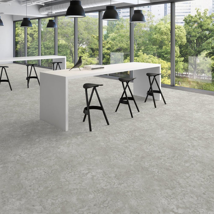 Patcraft - Set In Concrete - Dissipate - 24 in. x 24 in. Luxury Vinyl - Marsh floor installation