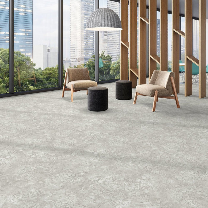 Patcraft - Set In Concrete - Dissipate - 24 in. x 24 in. Luxury Vinyl - Marsh floor installation