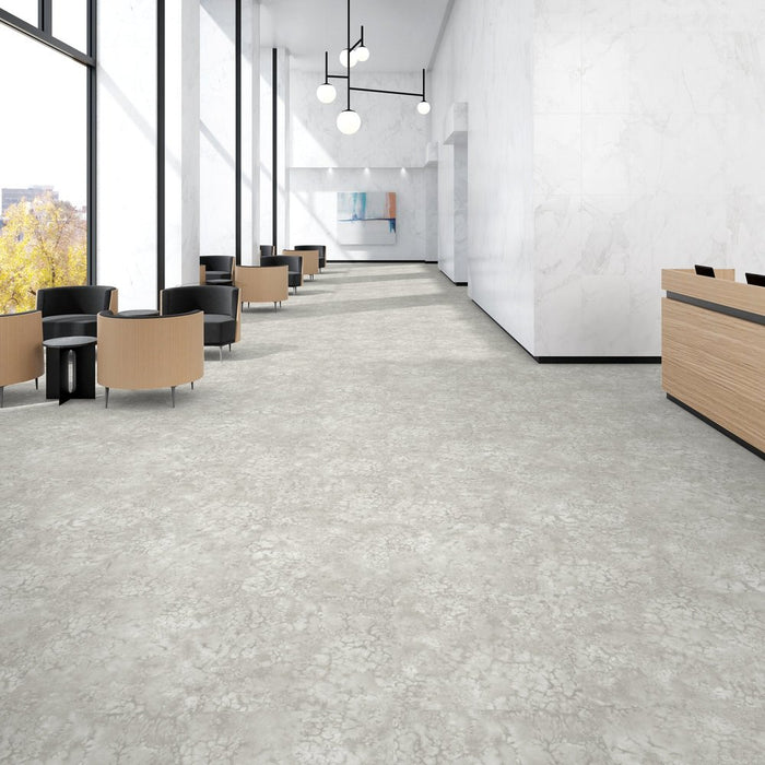 Patcraft - Set In Concrete - Dissipate - 24 in. x 24 in. Luxury Vinyl - Marsh floor installation
