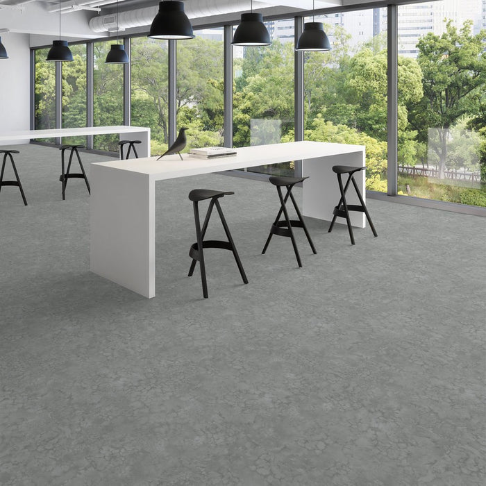 Patcraft - Set In Concrete - Dissipate - 24 in. x 24 in. Luxury Vinyl - Lake floor installation