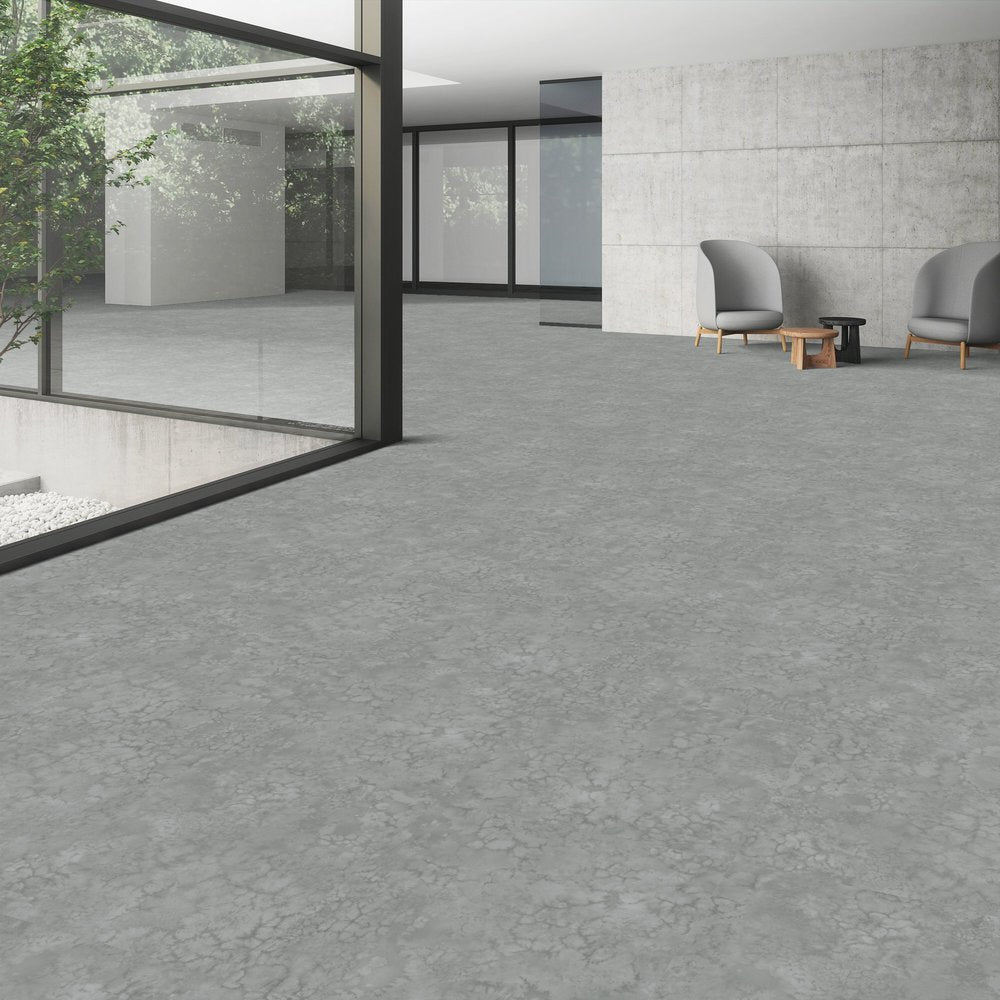 Patcraft - Set In Concrete - Dissipate - 24 in. x 24 in. Luxury Vinyl - Lake