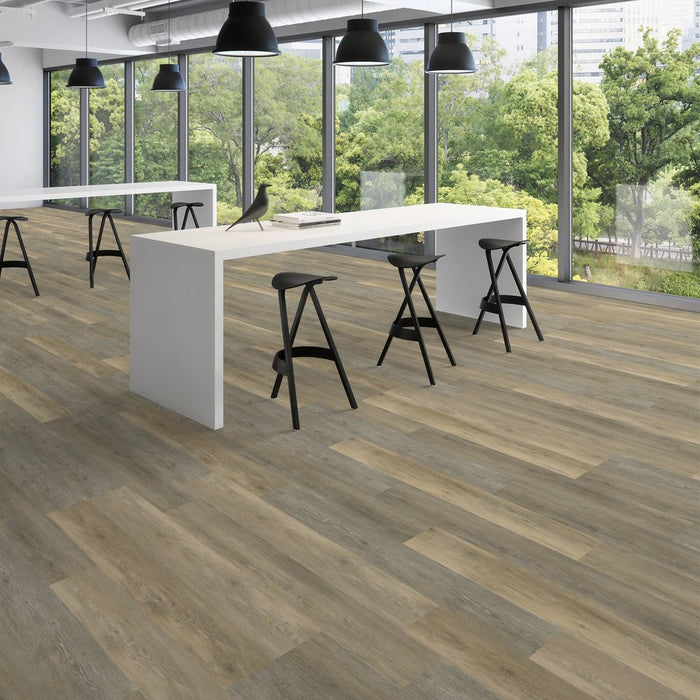 Patcraft - Emery - 7 in. x 48 in. Luxury Vinyl - Inlet floor installation