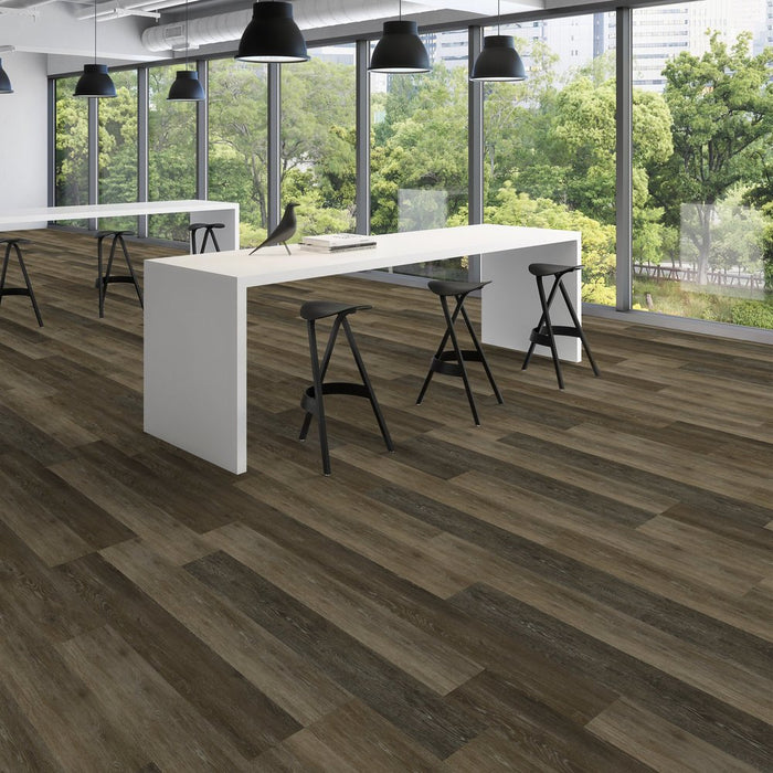 Patcraft - Emery - 7 in. x 48 in. Luxury Vinyl - Voyage floor installation