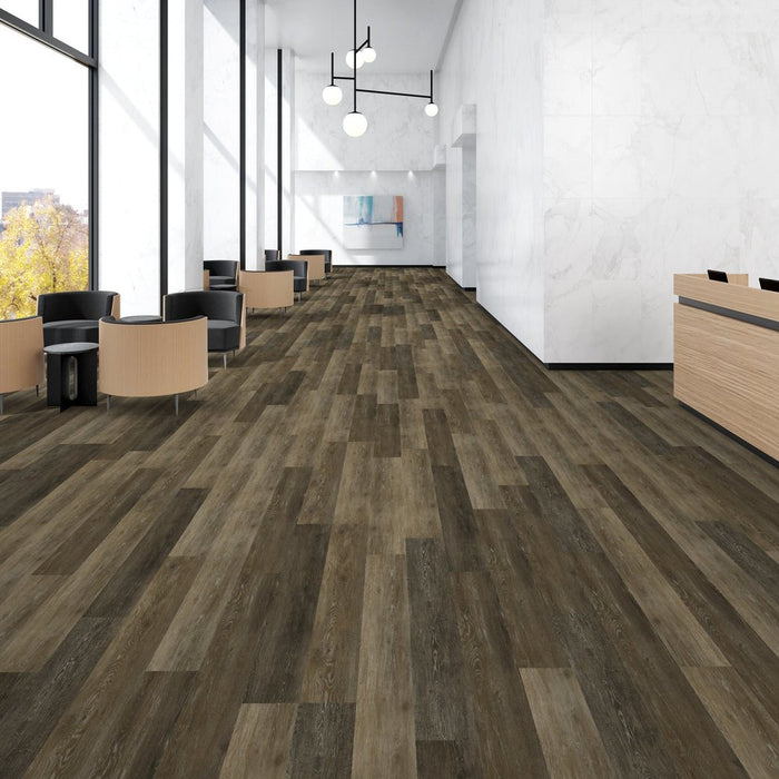 Patcraft - Emery - 7 in. x 48 in. Luxury Vinyl - Voyage floor installation