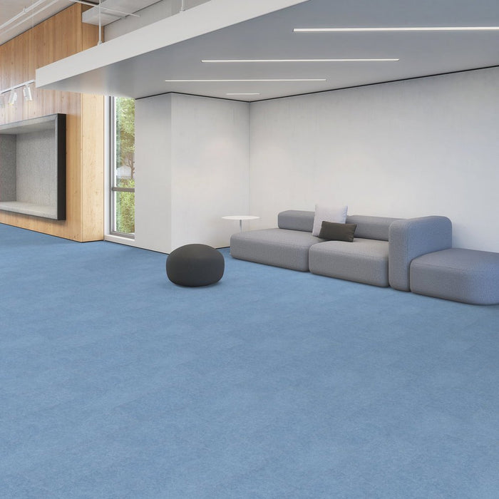 Patcraft - CMYK - 12 in. x 24 in. Luxury Vinyl - Sky floor installation