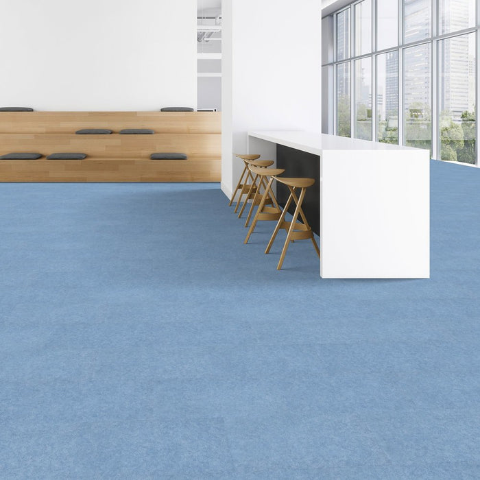 Patcraft - CMYK - 12 in. x 24 in. Luxury Vinyl - Sky floor installation