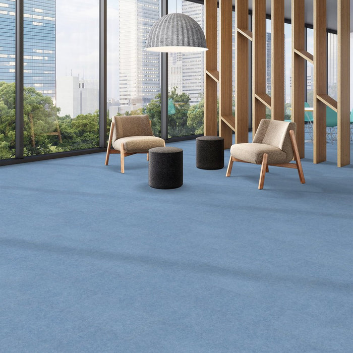 Patcraft - CMYK - 12 in. x 24 in. Luxury Vinyl - Sky floor installation