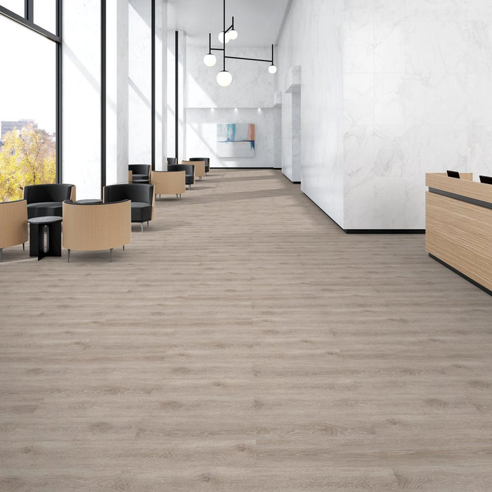 Patcraft - Crossover LL - 7 in. x 48 in. Luxury Vinyl - Desert floor installation