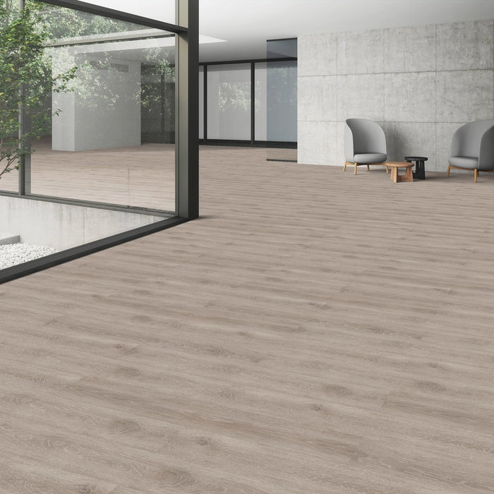 Patcraft - Crossover LL - 7 in. x 48 in. Luxury Vinyl - Desert floor installation