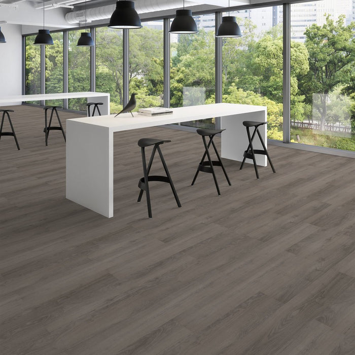 Patcraft - Crossover LL - 7 in. x 48 in. Luxury Vinyl - Heron floor installation