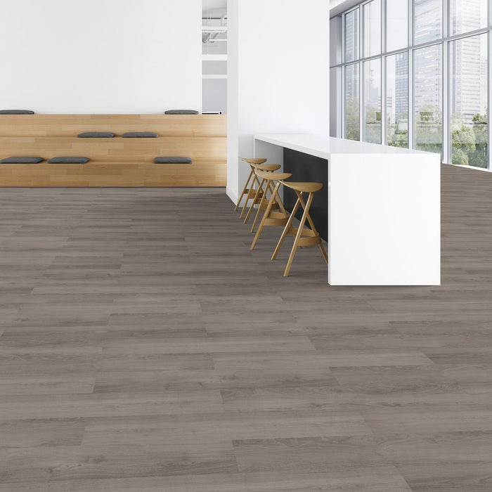 Patcraft - Crossover LL - 7 in. x 48 in. Luxury Vinyl - Heron floor installation