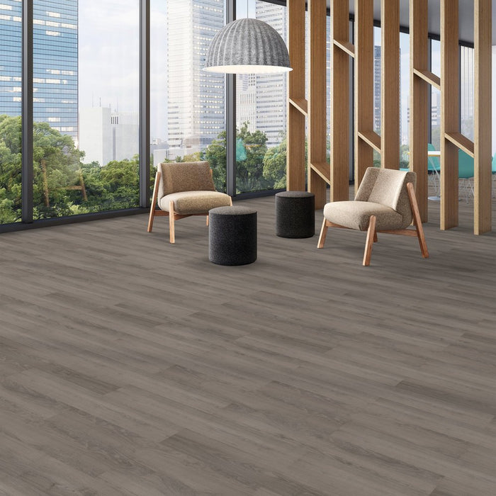 Patcraft - Crossover LL - 7 in. x 48 in. Luxury Vinyl - Heron floor installation