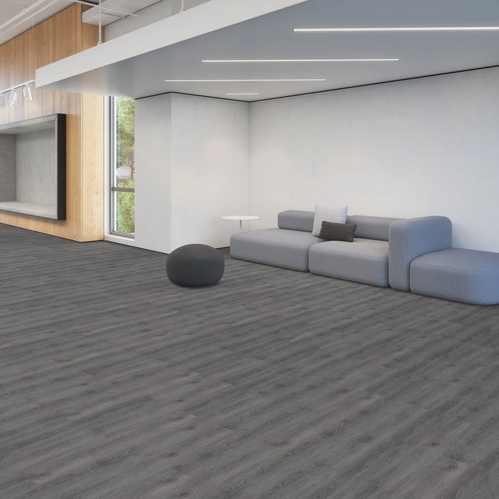 Patcraft - Crossover LL - 7 in. x 48 in. Luxury Vinyl - Shadow floor installation