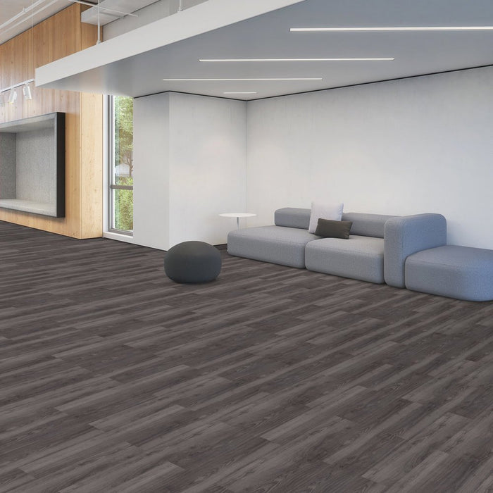 Patcraft - Crossover LL - 7 in. x 48 in. Luxury Vinyl - Wenge floor installation