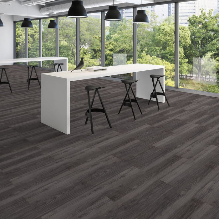 Patcraft - Crossover LL - 7 in. x 48 in. Luxury Vinyl - Wenge floor installation
