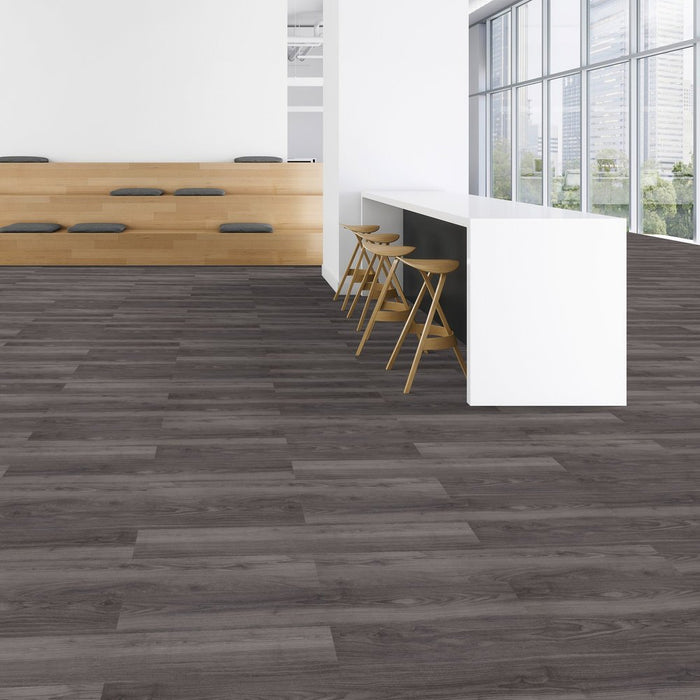 Patcraft - Crossover LL - 7 in. x 48 in. Luxury Vinyl - Wenge floor installation