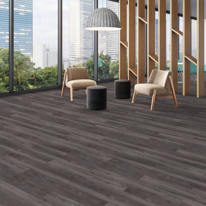 Patcraft - Crossover LL - 7 in. x 48 in. Luxury Vinyl - Wenge floor installation