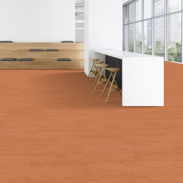 Patcraft - Crossover LL - 7 in. x 48 in. Luxury Vinyl - Citrus floor installation