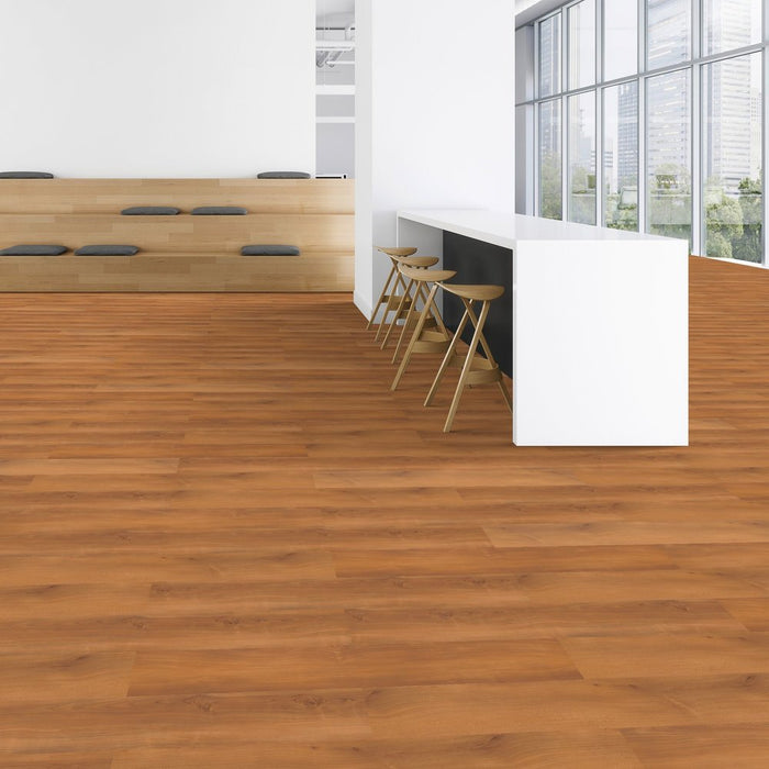 Patcraft - Crossover LL - 7 in. x 48 in. Luxury Vinyl - Spiced Cherry floor installation